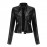 New Leather Coat Women Short Jacket Spring Autumn Stand Collar Lady Leather Jacket Women Clothing Thin Leather Coat