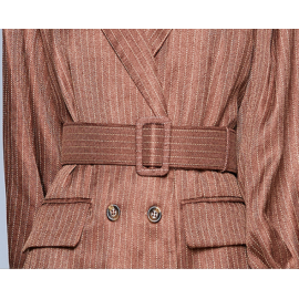 Women A Line Shirt Collared Midi Dress