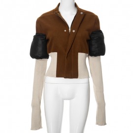Autumn Winter Cotton Clothing Slim Fit Warm Splicing Coat Jacket Women All Matching Top