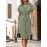 Women Summer Short Sleeved Solid Color Office Blazers Dress