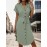 Women Summer Short Sleeved Solid Color Office Blazers Dress