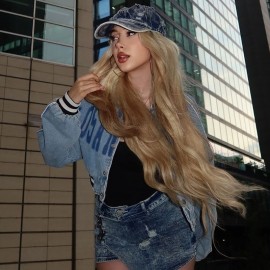 Women Clothing Autumn Street Shooting Cardigan Cropped Short Long Sleeve Sweater