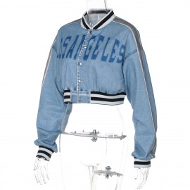 Women Clothing Autumn Street Shooting Cardigan Cropped Short Long Sleeve Sweater