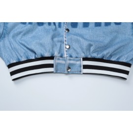 Women Clothing Autumn Street Shooting Cardigan Cropped Short Long Sleeve Sweater