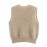 Women Clothing Autumn French Minority Towel Knitted V neck Pocket Cardigan Sweater Vest