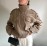Women Clothing Suede Textured Leather Coat
