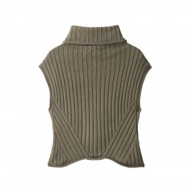 Women Clothing Turtleneck Knitting Vest