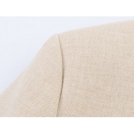 Women Clothing Casual Padded Shoulder Bends Hitches Chinese Knot Button Top