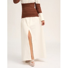 Summer Women Clothing Patchwork Slit Collared Dress