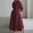Women Clothing Autumn Winter Casual Advanced Long Sleeved Cardigan Maxi Dress