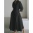 Women Clothing Autumn Winter Casual Advanced Long Sleeved Cardigan Maxi Dress
