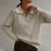 Autumn Winter Trend All Match Simple Casual Polo Collar Collared Pullover Knitted Sweater