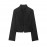 Women Clothing Summer Personalized Retro Stand Collar Buckle Short Chinese Coat