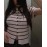 Women Clothing Stylish Graceful Simple All Matching Striped Knitted Top
