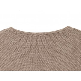 Women Spring round Neck Button Sweater Loose Short Lazy Coat