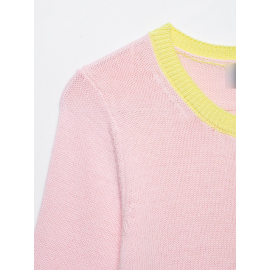 Spring Women Street Hollowed out Patchwork Knitting Coat