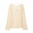Women Clothing Popular All Match Casual Crochet Hollow Out Cutout Sweater