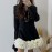 Classic High Grade Blazers Dress Spring Patchwork Three Dimensional Floral Design Short Dress Women