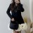 Classic High Grade Blazers Dress Spring Patchwork Three Dimensional Floral Design Short Dress Women