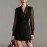 Spring Autumn Women Clothing Workplace Adult Lady like Woman Sexy Collared Tied Slim Fit Business Blazers Dress Women