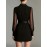Spring Autumn Women Clothing Workplace Adult Lady like Woman Sexy Collared Tied Slim Fit Business Blazers Dress Women