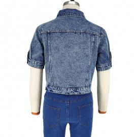 T shirt Shory Denim Jacket