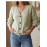 Autumn Winter Women Twisted Knitted Cardigan V neck Long Sleeve Button Sweater Coat with Pockets