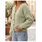 Autumn Winter Women Twisted Knitted Cardigan V neck Long Sleeve Button Sweater Coat with Pockets