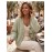 Autumn Winter Women Twisted Knitted Cardigan V neck Long Sleeve Button Sweater Coat with Pockets