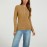 Autumn Winter round Neck Women Long Sleeve Slim Fit Buttoned Sunken Stripe Idle Sweaters Bottoming Shirt Outer Wear
