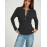 Autumn Winter round Neck Women Long Sleeve Slim Fit Buttoned Sunken Stripe Idle Sweaters Bottoming Shirt Outer Wear