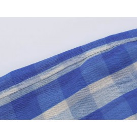 Office Polo Collar Stripes Trench Coat Women Blue Intellectual Elegant Design
