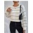 Women Clothing Alpaca Fleece Fiber Soft Glutinous Sweater Striped Lazy Casual Pullover Knitwear Top Women