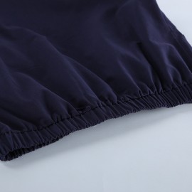 Workwear Stand Collar Jacket for Women Autumn Winter Loose Drop Shoulder Simple Office Casual Outerwear Women Clothing