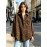 Autumn Women Clothing Autumn Vintage Corduroy Printed Leopard Print Loose Shirt