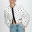 Women Clothing Fashionable All Match round Neck Polka Dot Short Jacket
