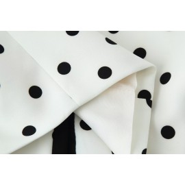 Women Clothing Fashionable All Match round Neck Polka Dot Short Jacket