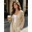 Women Solid Color SpringAutumn Single Button Knitted Cardigan