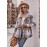 Autumn Winter Women Clothing Hooded Casual Coat Casual Mid Length Plaid Shirt for Women