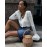 Hollow Out Cutout out Short Knitted Cardigan Women Sexy Flare Sleeve Solid Color Top