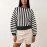 Autumn Winter Striped Long-Sleeved Sweater Sweater Pullover Top