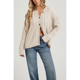 Women Casual Long Sleeve Cardigan Twist Coat Top Women