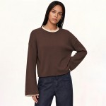 Autumn Winter Pullover Sweaters Women Clothing Loose Crew Neck Casual Knitwear for Women