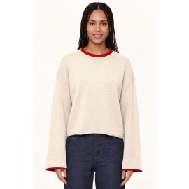 Autumn Winter Pullover Sweaters Women Clothing Loose Crew Neck Casual Knitwear for Women