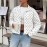 Autumn Winter Loose Long Sleeve Snap Fastener Cardigan Casual Polka Dot Coat Women Clothing