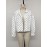 Autumn Winter Loose Long Sleeve Snap Fastener Cardigan Casual Polka Dot Coat Women Clothing