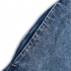 Denim Women Wear Trench Coat Solid Color Collared Long Sleeve Lace up Long Denim Jacket for Women