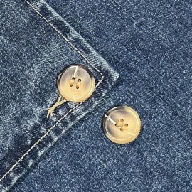 Denim Women Wear Trench Coat Solid Color Collared Long Sleeve Lace up Long Denim Jacket for Women