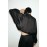 Women Clothing Autumn Loose All Matching Batwing Sleeve Black Short Jacket Coat