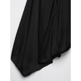 Women Clothing Autumn Loose All Matching Batwing Sleeve Black Short Jacket Coat